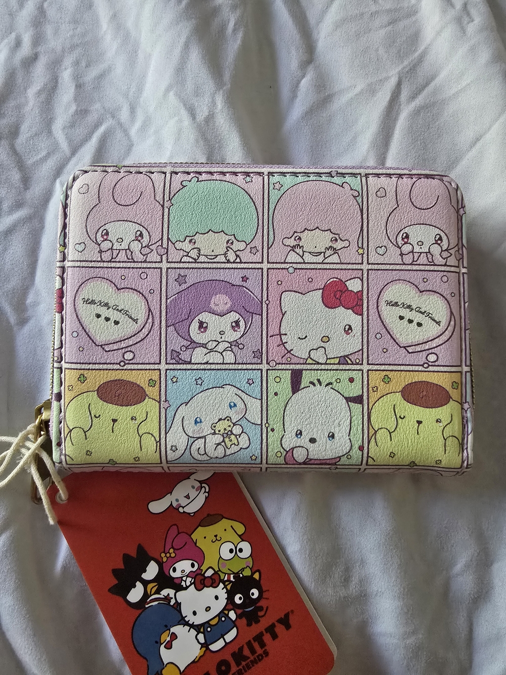 Loungefly Hello Kitty and Friends Missing You Mini Zipper Wallet